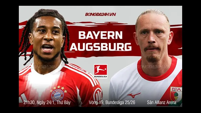 Cầu thủ Bayern Munich đang ghi bàn trong trận đấu với Augsburg. Cầu thủ Bayern Munich đang ghi bàn trong trận đấu với Augsburg.